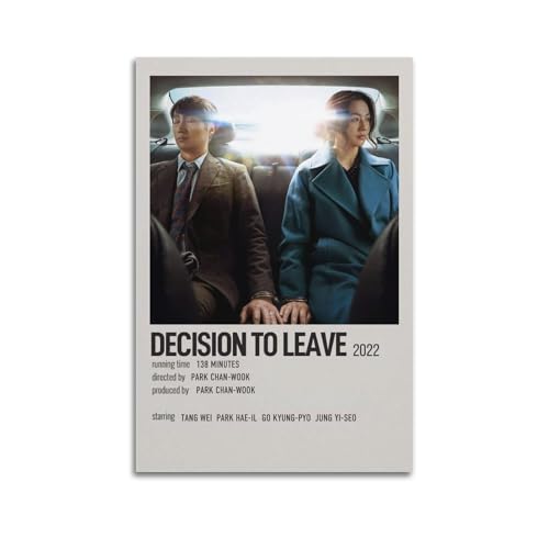 SHAUREWNYY Decision to Leave Poster, ästhetische Wandkunst, Dekor, Vintage-Leinwand-Poster, dekoratives Gemälde für Wohnzimmer, Schlafzimmer, 20 x 30 cm, ungerahmter Stil SHAUREWNYY Decision to Leave Poster, ästhetische Wandkunst, Dekor, Vintage-Leinwand-Poster, dekoratives Gemälde für Wohnzimmer, Schlafzimmer, 20 x 30 cm, ungerahmter Stil von SHAUREWNYY