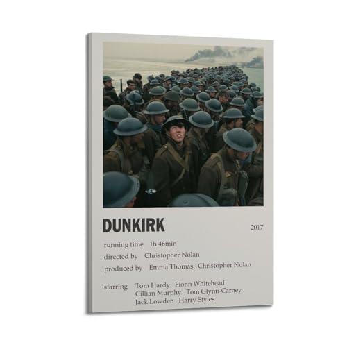 SHAUREWNYY Dunkirk Poster, ästhetische Wandkunst, Dekor, Vintage-Leinwand-Poster, dekoratives Gemälde für Wohnzimmer, Schlafzimmer, 40 x 60 cm, Rahmenstil SHAUREWNYY Dunkirk Poster, ästhetische Wandkunst, Dekor, Vintage-Leinwand-Poster, dekoratives Gemälde für Wohnzimmer, Schlafzimmer, 40 x 60 cm, Rahmenstil von SHAUREWNYY