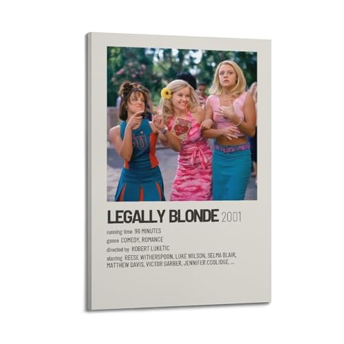 SHAUREWNYY Legally Blonde Poster, ästhetische Wandkunst, Dekor, Vintage-Leinwand-Poster, dekoratives Gemälde für Wohnzimmer, Schlafzimmer, 20 x 30 cm, Rahmenstil SHAUREWNYY Legally Blonde Poster, ästhetische Wandkunst, Dekor, Vintage-Leinwand-Poster, dekoratives Gemälde für Wohnzimmer, Schlafzimmer, 20 x 30 cm, Rahmenstil von SHAUREWNYY