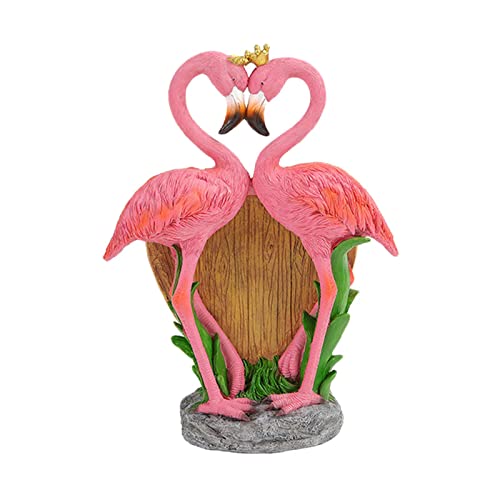 Decorazione Giardino Skulptur Wohnkultur Harz Flamingo Blumentopf Gartenstatue Dekoration Handwerk Ornament Vogelfiguren für Terrasse im Freien Eingang Wohnzimmer Statue von SHAWLA