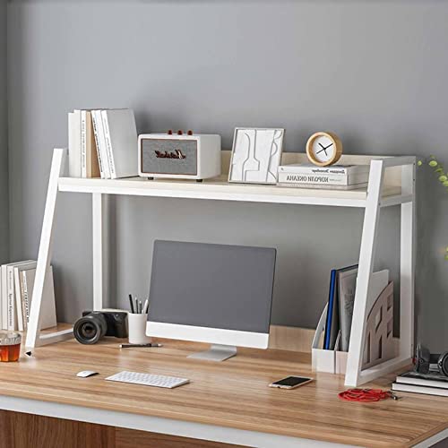 Desktop-Bücherregal, Schreibtisch-Regal-Organizer, Schreibtisch-Regal, Computer-Desktop-Regal, dekoratives Regal für Schreibtisch-Ornamente aus Eisen b von SHAWLA