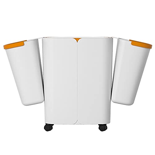 Küchenkorb Multifunktionaler Abfalleimer Sortierter Abfallbehälter Rollenkorb Geeignet für Wohnzimmer Badezimmer Schlafzimmer Küche Bürorüche Mülleimer von SHAWLA