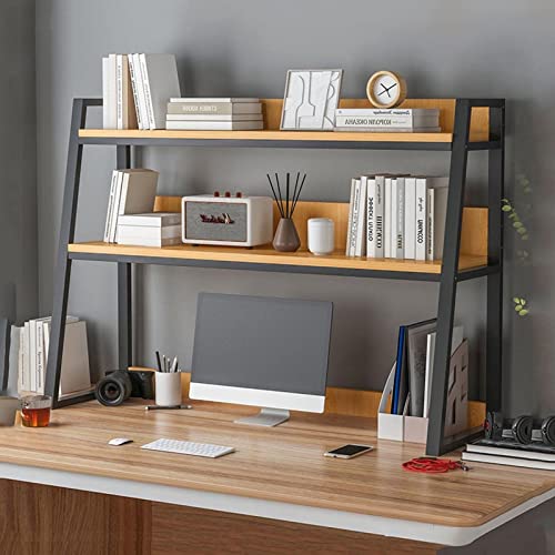 Mehrzweck-Schreibtischregal mit 2 Ebenen, Regal mit Leiter, für Computer-Schreibtisch, Organizer, Multifu von SHAWLA