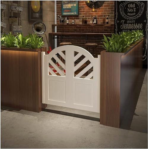 SHAWLA Flügeltüren für Wohnzimmer, Flügeltüren im europäischen Stil, für Küchenzeile, Bistro-Schranktür, weißes Holz, mit Scharnieren (Größe: B 95 cm x H 90 cm) von SHAWLA