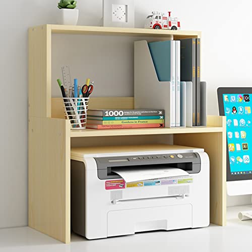 Schreibtisch-Regal, Schreibtisch-Organizer, kleines Regal und Schreibtisch-Organizer für Heimbüro-Organisation, Schreibtischregal aus Holz für Suminis von SHAWLA