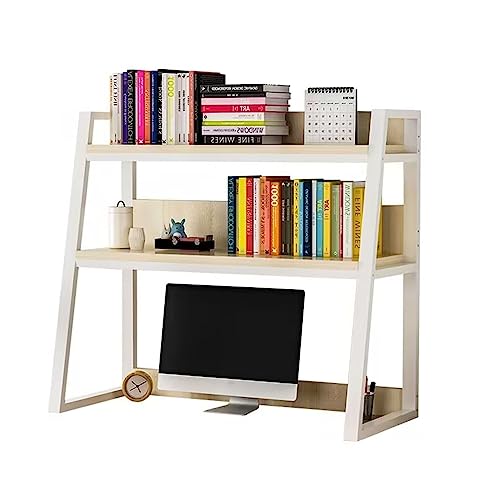 Schreibtischregal, 2-lagiges Schreibtisch-Organizer, Ausstellungsregal, Bücherregal, Computer-Schreibtischregal, Aufbewahrungsregale für D von SHAWLA