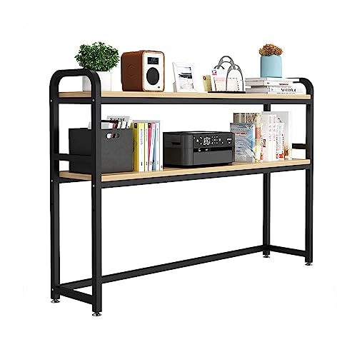 Schreibtischregal für den Computer-Schreibtisch: Massivholz-Schreibtischregal, kleines Bücherregal für den Schreibtisch im Schlafzimmer, Büro von SHAWLA