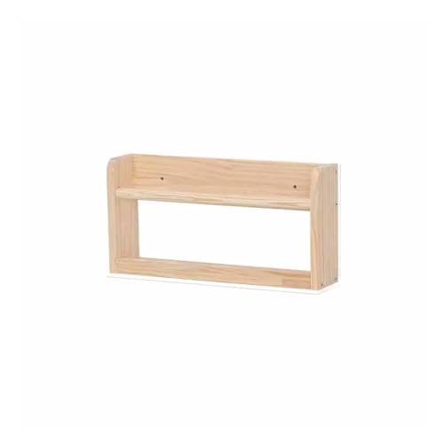 SHAYUSET Schweberegal aus Holz, vertikales Desktop-Bücherregal mit Buchklammern, geeignet für Schlafzimmer, Wohnzimmer, Arbeitszimmer von SHAYUSET