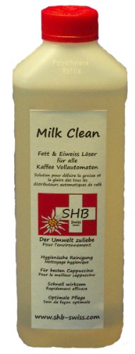 SHB Swiss Milk Clean 250 ml Milchschaumreiniger Spezial Reiniger für Milchschäumer Milchsystemreiniger von SHB Swiss