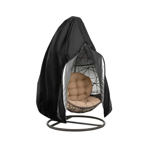 1PC Oxford Tuch Terrassenstuhlabdeckung Eierschaukelstuhl Wasserdichter Abdeckungsschutz Mit Reißverschluss Outdoor Hängestuhlabdeckung für Eierschalenstühle von SHBHWS
