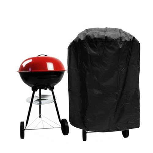 20 Größe Garten Hof BBQ Grill Abdeckung Outdoor Ofen Wasserdicht Staubschutz Oxford Tuch Schutzhülle Runde Möbelabdeckung Für Gartensofa, Tisch und Stühle(Black41x70cm) von SHBHWS