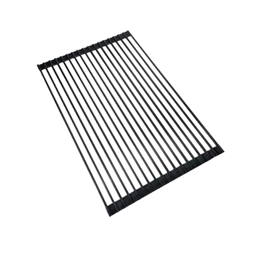 Faltbare Silikonl Abtropfgestell Faltbarer Abtropfständer for die Küche, mit Silikon umwickelt, faltbare Mehrzweck-Abtropfmatte for die Spüle, hitzebeständiger, rostfreier Abtropfständer Geschirrabtro von SHBHWS