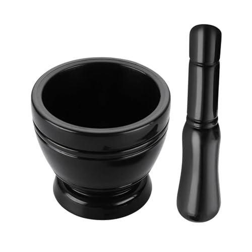 Gewürzmahl-Set, Mörser und Stößel, tragbares Mehrzweck-Knoblauchstampfer-Set, manueller Knoblauchwolf for Nüsse, Sauce, Ingwer Zum Zerkleinern(Without pattern) von SHBHWS