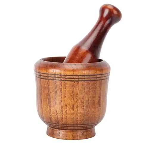 Holz Mörser Stößel Haushalt Knoblauchmühle Manuelle Knoblauch Ingwer Gewürze Mühle Küche Und Set Zum Zerkleinern von SHBHWS