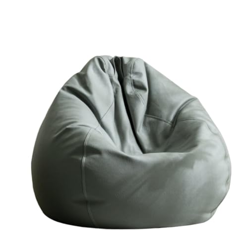 Kunstleder Birne Sitzsack Pouf Abdeckung Keine Füllstoff Bequeme Sofa Puff Sac Boden Sitz Chaise Lounge Stuhl Zum Entspannen im Freien und drinnen(Color3,D90cm-empty Cover) von SHBHWS