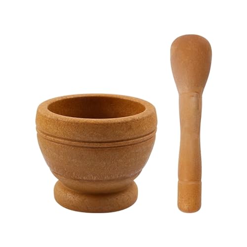 Mörser- und Stößel-Set, Gewürzmühle, Mahlschüssel-Set, Knoblauch-Zerkleinerungstopf, Küchenwerkzeug, Kräuterzerkleinerer, leicht zu reinigen for den Heimkoch Zum Zerkleinern(A) von SHBHWS