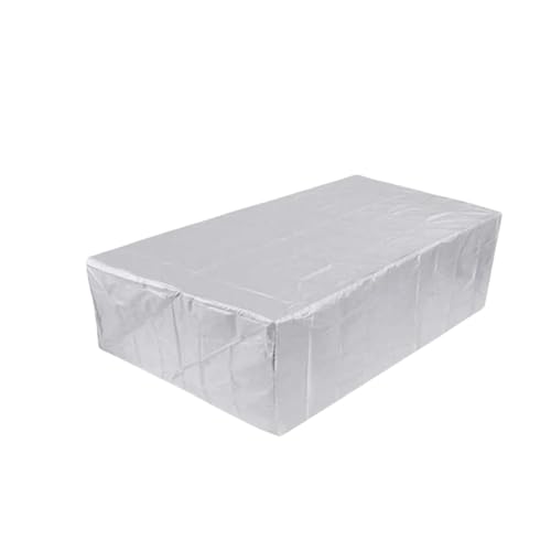Normale Größe Outdoor Patio Home Gartenmöbel Staubschutz Sofa Wasserdicht Regen Garten Terrasse Schutzhülle Für Gartensofa, Tisch und Stühle(Silver,150X150X75cm) von SHBHWS