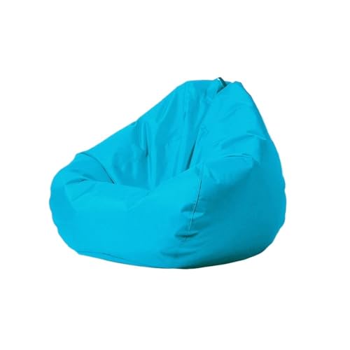 Outdoor wasserdichte Sitzsack Abdeckung kein Füllstoff Garten Strand Camping Schwimmbad schwimmende Pouf Stuhl Oxford Zum Entspannen im Freien und drinnen(Sky Blue,D70cm-cover-kdis) von SHBHWS