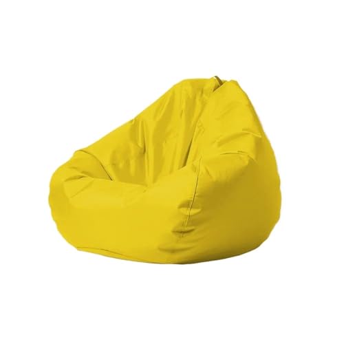 Outdoor wasserdichte Sitzsack-Abdeckung ohne Füllstoff Garten Strand Schwimmen Pool Float Sitzsack Zum Entspannen im Freien und drinnen(Yellow,D70cm-cover-kids) von SHBHWS