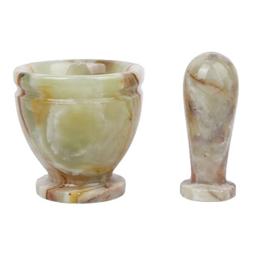 Pfefferstampfer, Mörser, Stößel, Marmor-Set, Haushaltswerkzeug, Knoblauchmühle Zum Zerkleinern(Stripes) von SHBHWS