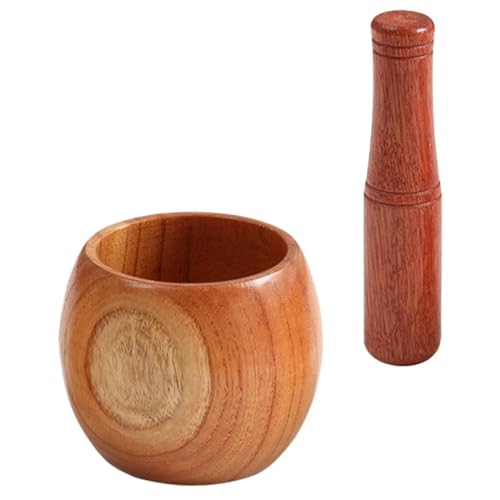 Pound Stick Stößel Knoblauch Cocktail Werkzeuge Holz Küche Versorgung Jujube Gadget Gewürzmühlen Zum Zerkleinern(9.5X9.5X8.5CM) von SHBHWS