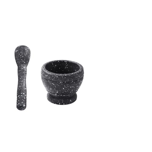 Runder Knoblauchmörser, Stößel, Mühle, Zerkleinerer, glatte Linie, Knoblauchkräuter, multifunktional Zum Zerkleinern(Stone Grain) von SHBHWS