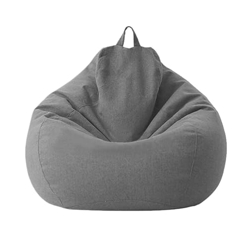 SHBHWS Großer Sitzsackbezug aus Baumwollleinen ohne Füllstoff, Ecksitz, fauler Sitzsack Zum Entspannen im Freien und drinnen(Color15,2.3ft-D70cm-cover) von SHBHWS