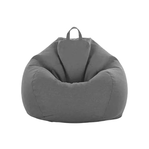 SHBHWS Lazy Sofa Schonbezug Sitzsack Stuhlbezug Abnehmbare waschbare Stretch Couchbezüge Zum Entspannen im Freien und drinnen(Gray,M) von SHBHWS