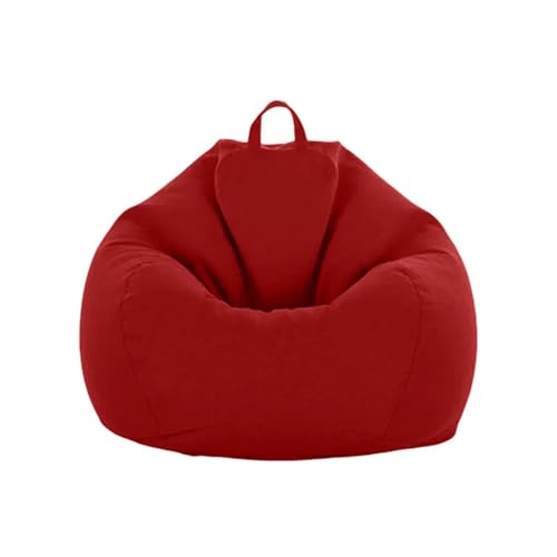 SHBHWS Lazy Sofa Schonbezug Sitzsack Stuhlbezug Abnehmbare waschbare Stretch Couchbezüge Zum Entspannen im Freien und drinnen(Red,M) von SHBHWS