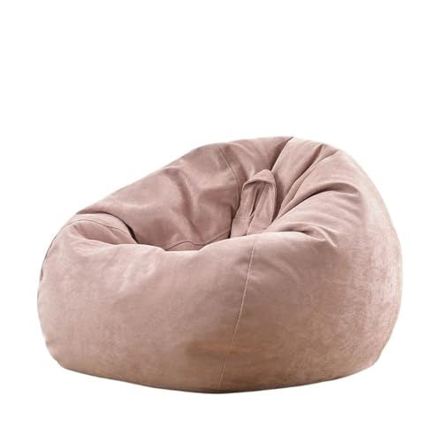 SHBHWS Outdoor-Sitzsackbezug, wasserdicht, ohne Füllmaterial im Inneren Zum Entspannen im Freien und drinnen(Bean pink,D70cm-2.3ft-Cover) von SHBHWS