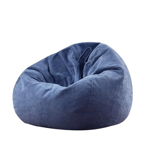 SHBHWS Outdoor-Sitzsackbezug, wasserdicht, ohne Füllmaterial im Inneren Zum Entspannen im Freien und drinnen(Dark Blue,D70cm-2.3ft-Cover) von SHBHWS