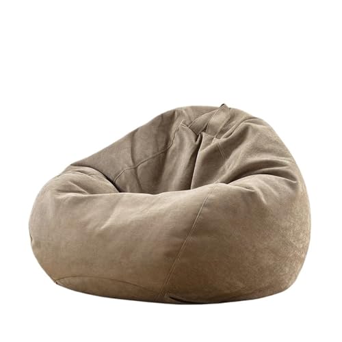 SHBHWS Outdoor-Sitzsackbezug, wasserdicht, ohne Füllmaterial im Inneren Zum Entspannen im Freien und drinnen(Khaki,D100cm-3.3ft-Cover) von SHBHWS
