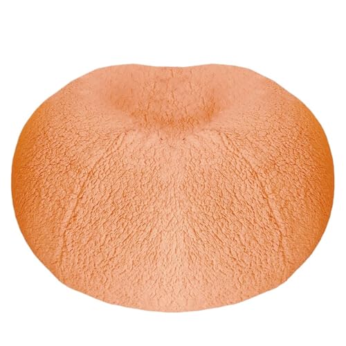 SHBHWS Sitzsack-Pouf-Bezug, ohne Füllung Zum Entspannen im Freien und drinnen(Yellow,D80cm-cover) von SHBHWS