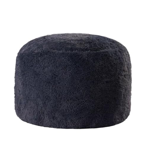 SHBHWS Sitzsackbezug aus Kunstfell von Gaint, ohne Füllung Zum Entspannen im Freien und drinnen(Dark Grey,150x65cm-cover) von SHBHWS