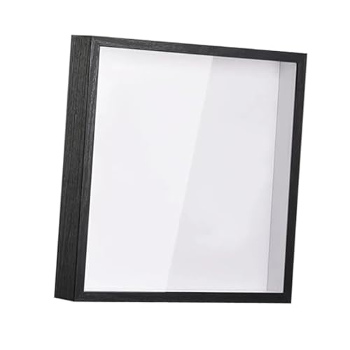 Schattenbox Rahmen Box Reise Top Loading Vitrine Einweihungsparty for Schreibtisch Hochzeitstickets DIY Geschenk Für Trockenblumen, Basteln, Fotos(Black) von SHBHWS