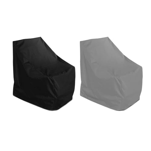 Staubschutz for gestapelte Stühle, wasserdicht, staubdicht, Gartenmöbel-Schutz, Möbel-Organizer for Outdoor-Sofasessel Für Gartensofa, Tisch und Stühle(Grey L) von SHBHWS