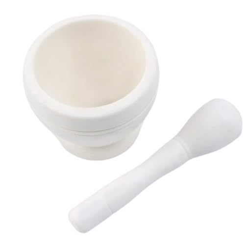 Steinmörserstampfer, Multifunktions-Knoblauchstampfer, manueller Haushalts-Knoblauchmörser, Topfmühle, Schüssel, Knoblauchtopf for die Hausmannskost Zum Zerkleinern(Size4) von SHBHWS