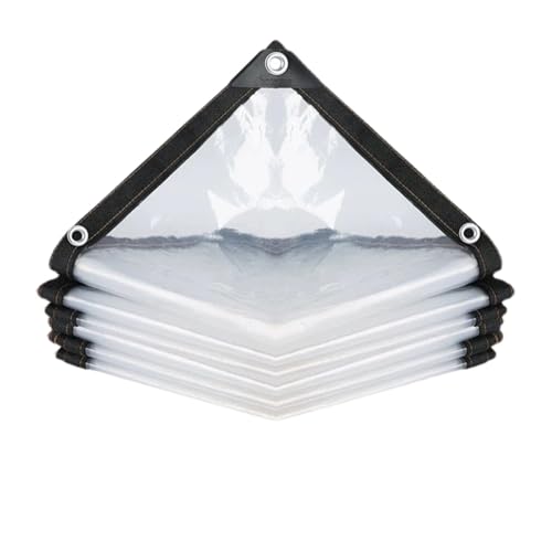 Transparente Außenplane 0,14 / ,16 mm PE Regendichte Gartenpflanzenabdeckung Pavillon Pergola Baldachin Hund Haustier Fenster Winddicht Markise Für Gartensofa, Tisch und Stühle(0.16mm,3x5m) von SHBHWS