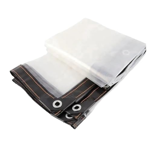 Transparente Außenplane 0,14 / ,16 mm PE Regendichte Gartenpflanzenabdeckung Pavillon Pergola Baldachin Hund Haustier Fenster Winddicht Markise Für Gartensofa, Tisch und Stühle(0.1mm,2x3m) von SHBHWS