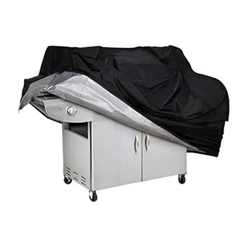 Wasserdichte Grillabdeckung Anti-Staub Regen Holzkohle Elektrogrill Gartengrill Schutz Outdoor 4 Größen Schwarz SCHWARZ Für Gartensofa, Tisch und Stühle(58 x 77cm) von SHBHWS
