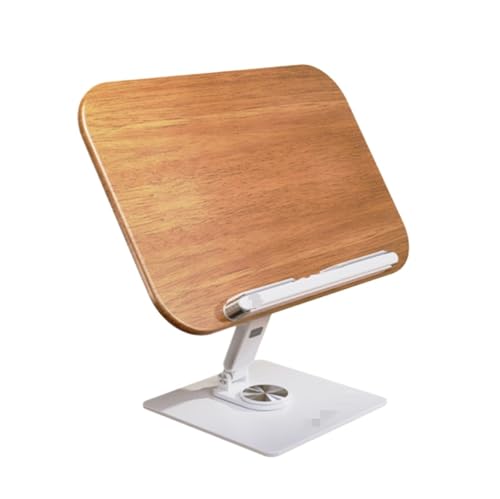 Bookrest Kochbuchhalter Bücherregal, Leserezept, Präsentationsständer, Freihändiger Ständer, Drehbar Vintage Deko von SHCHNA