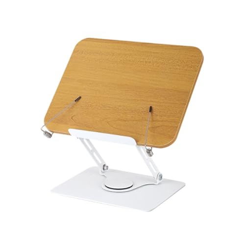 Bookrest Kochbuchhalter Das Drehbare Und Verstellbare Kochbuchregal Eignet Sich For Schreibtisch- Küchenarbeitsplatten Vintage Deko(A-Rotation) von SHCHNA