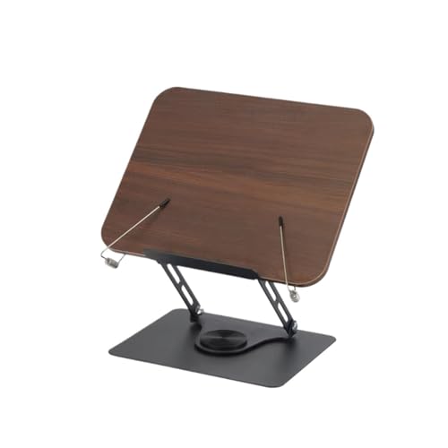 Bookrest Kochbuchhalter Das Drehbare Und Verstellbare Kochbuchregal Eignet Sich For Schreibtisch- Küchenarbeitsplatten Vintage Deko(Black-Rotation) von SHCHNA