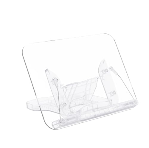Bookrest Kochbuchhalter Der Transparente Rezepthalter Ist Verstellbar, Faltbar, Tragbar Und Leicht Vintage Deko(34cm) von SHCHNA
