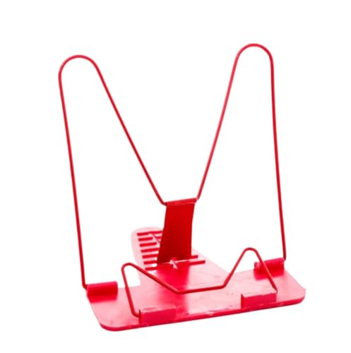 Bookrest Kochbuchhalter Einfaches Rezeptregal, Multifunktionales Leseregal, Bücherständer, Bücherregal, Faltbar Und Verstellbar Vintage Deko(Rood) von SHCHNA