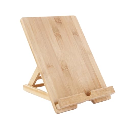 Bookrest Kochbuchhalter Holz-Rezeptbuchhalter For Büro-Küchentheke, Multifunktionaler Ständer Vintage Deko(A) von SHCHNA