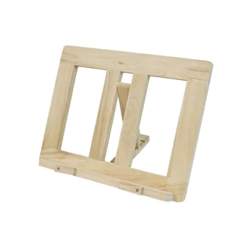 Bookrest Kochbuchhalter Kochbuchhalter Aus Holz Mit Verstellbarem Winkel, Handgefertigter Rezeptbuchbinder-Tablet-Ständer Vintage Deko(A) von SHCHNA