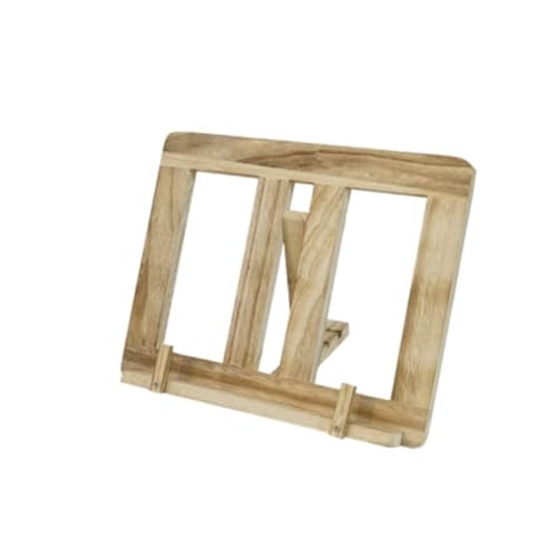 Bookrest Kochbuchhalter Kochbuchhalter Aus Holz Mit Verstellbarem Winkel, Handgefertigter Rezeptbuchbinder-Tablet-Ständer Vintage Deko(B) von SHCHNA