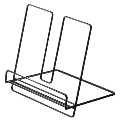 Bookrest Kochbuchhalter Kochbuchständerhalter Für Die Küchentheke, Rezeptbuchständer Für Freihändigen Lesen Vintage Deko(Black) von SHCHNA