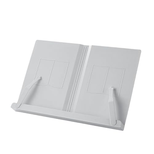 Bookrest Kochbuchhalter Kunststoff-Leseständer, Rezeptständer, universeller Desktop-Leseständer mit Buchhalter Vintage Deko(G) von SHCHNA